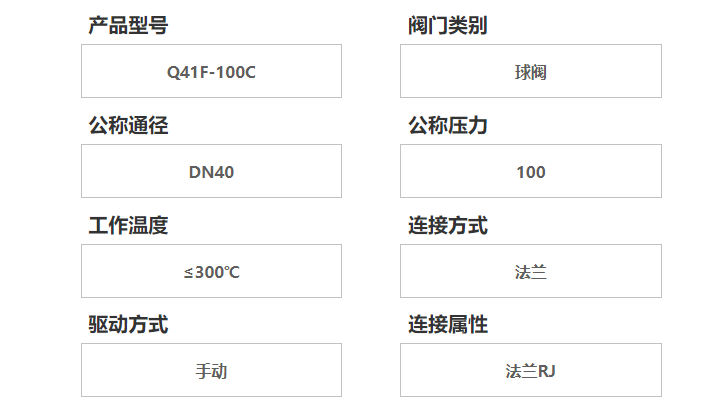 耐高溫型不銹鋼球閥參數